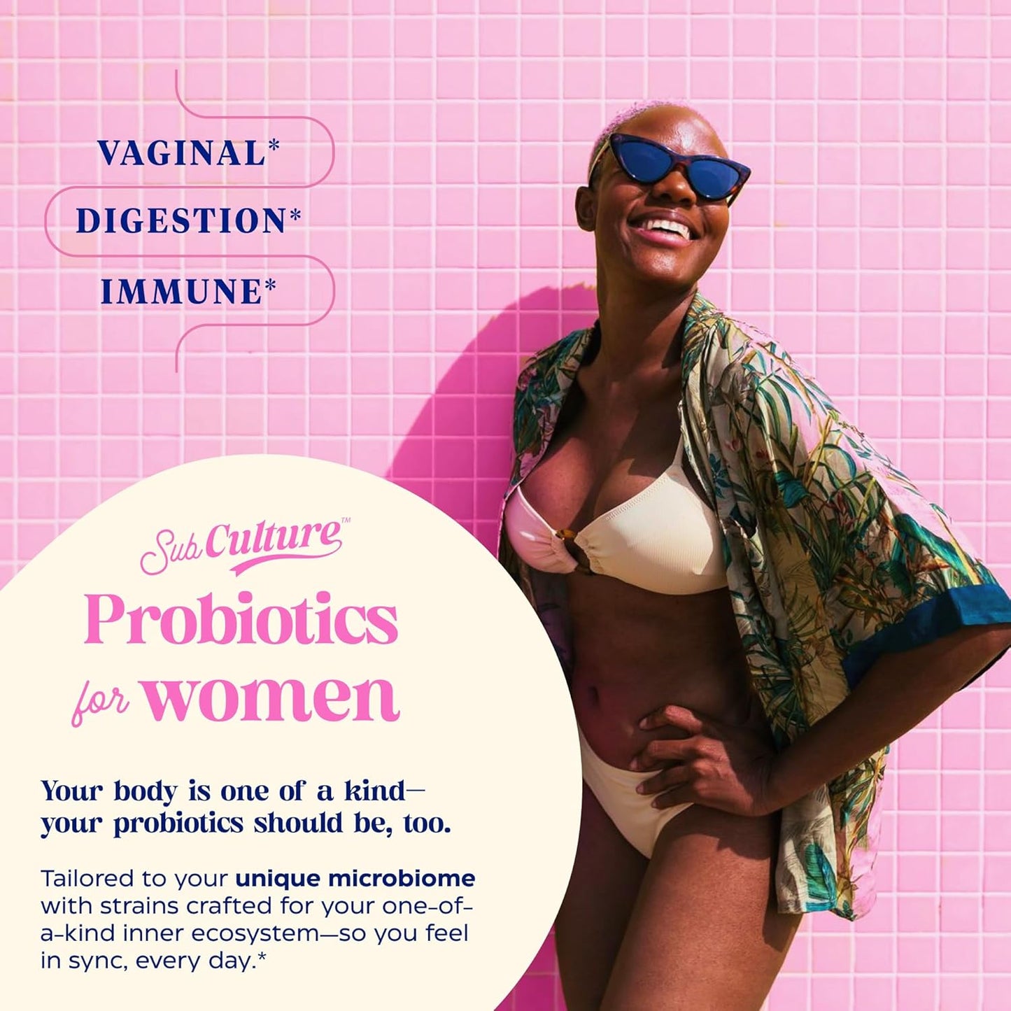 Enzymedica SubCulture - Probióticos para mujeres, 50 mil millones de UFC, 30 cápsulas