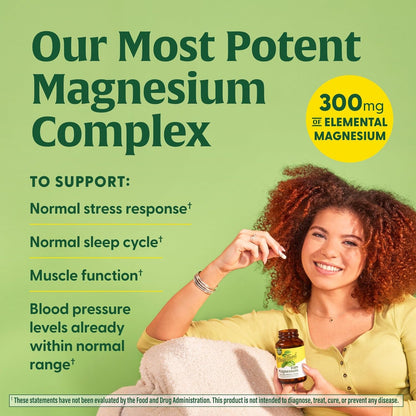 Megafood - Magnesio 300mg (Glycinate, Malate, Citrate) - 60 capsulas