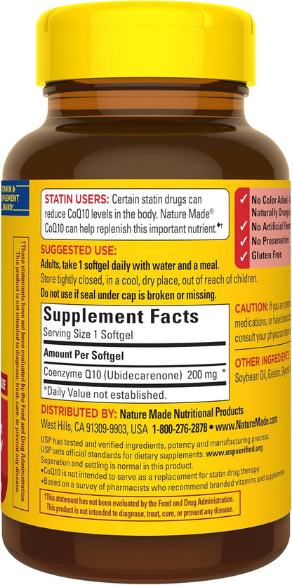 Nature Made - Coq10 200mg, 80 capsulas