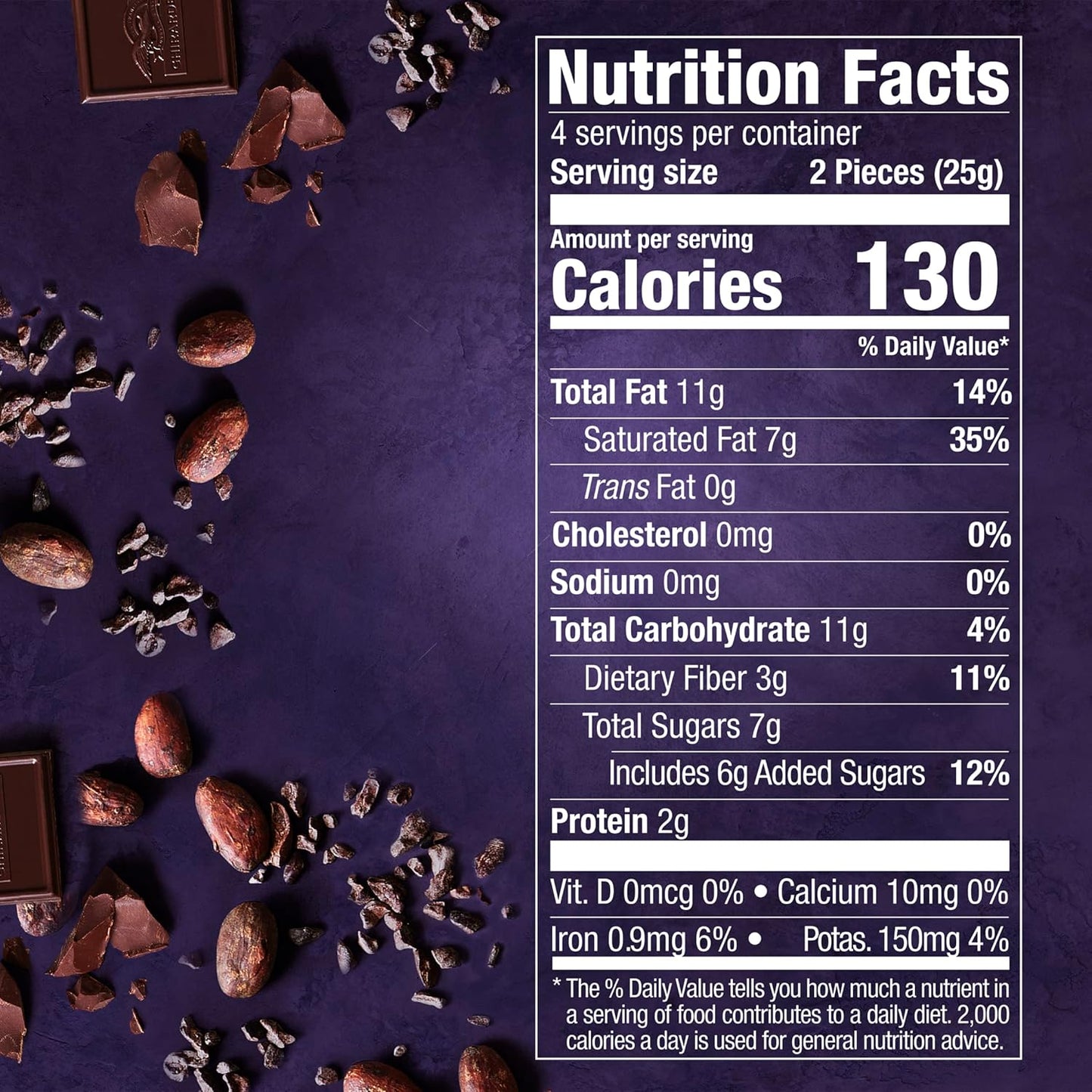Ghirardelli Intense Dark 72% Cacao Dark Chocolate - 100g