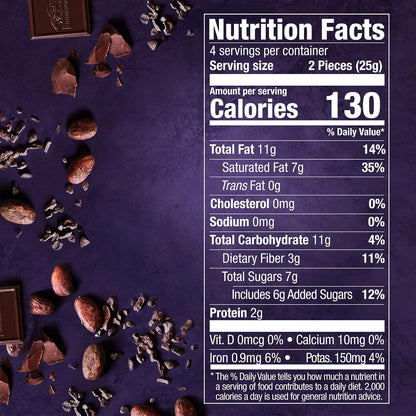 Ghirardelli Intense Dark 72% Cacao Dark Chocolate - 100g