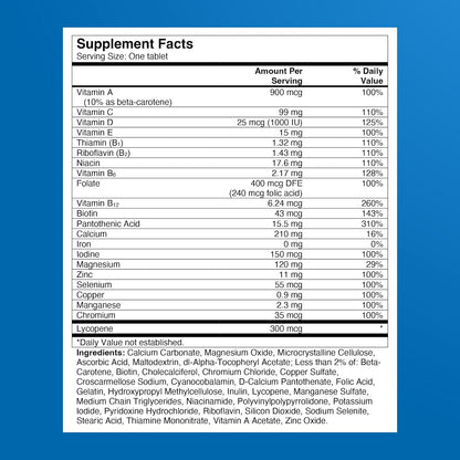 One A Day Suplemento multivitamínico para hombre, 200 Tabletas