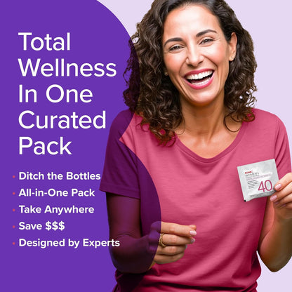 GNC Vitapak para mujeres 40+, paquete multivitamínico 5 en 1, 30 porciones