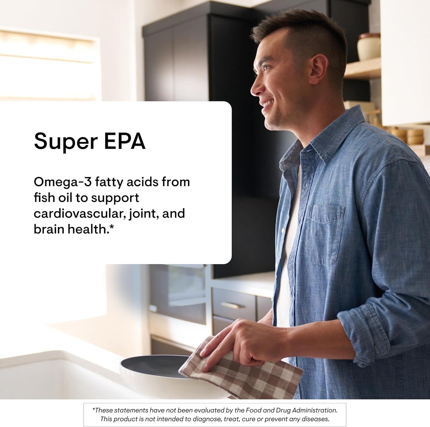THORNE - Super EPA - Ácidos grasos Omega-3 EPA 425mg & DHA 270mg Suplemento 180 cápsulas de gel