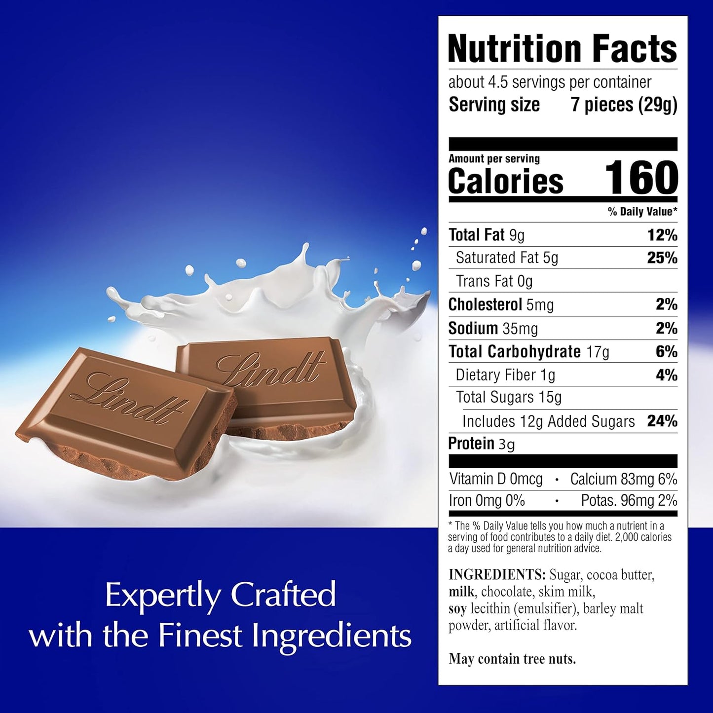 Lindt Classic Recipe - Barra de chocolate con leche 125 gr