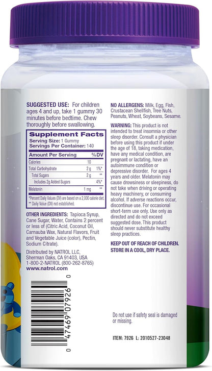 Kids Melatonin Gummies - Natrol - Gomitas