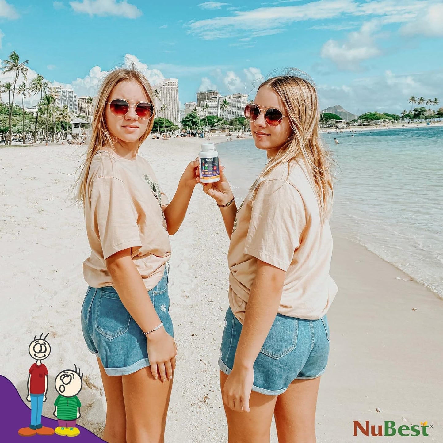 NuBest Tall 10+ - Fórmula de fuerza ósea, inmunidad mejorada y salud general +10 años, 60 capsulas