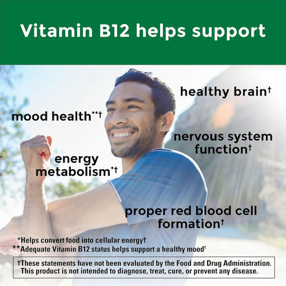 Nature Made Vitamina B-12 , 3000 mcg, 60 softgels