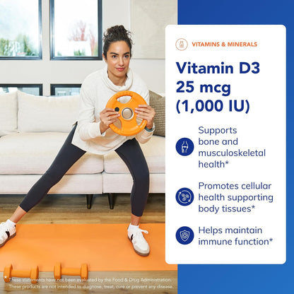 Pure Encapsulations Vitamina D3 25 mcg (1,000 UI) 120 cápsulas