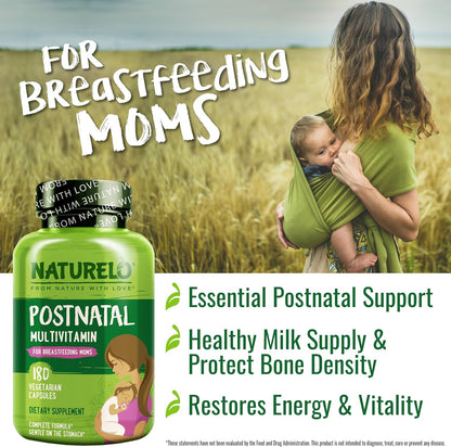 Naturelo, Post-natal multivitaminico, 180 capsulas vegetarianas