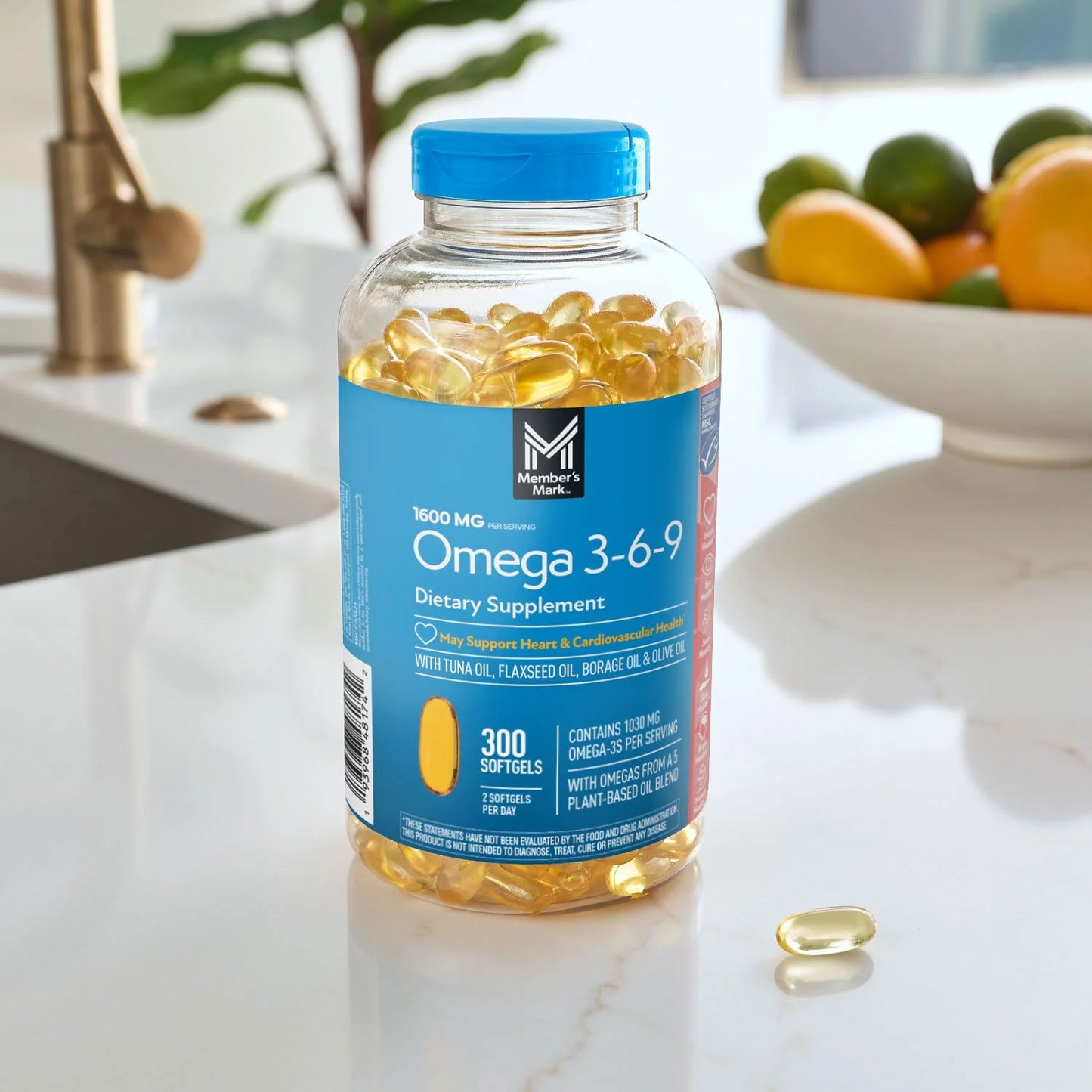 Omega 3 6 9 Members Mark 300 Softgels