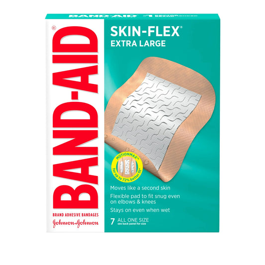 Band-Aid, bandas piel flexible extra grande - 7 unidades