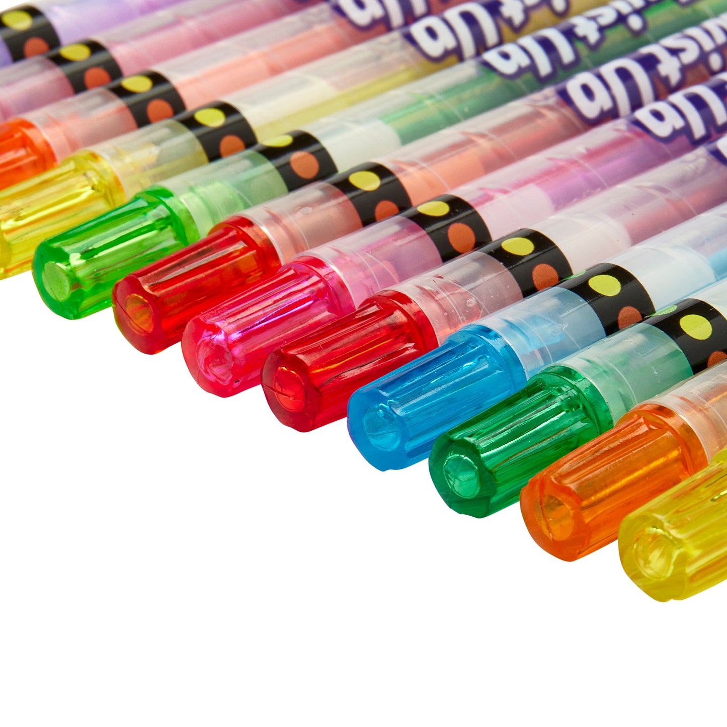 Lápices de colores neón giratorios, atrevidos y brillantes Cra-Z-Art, paquete de 24