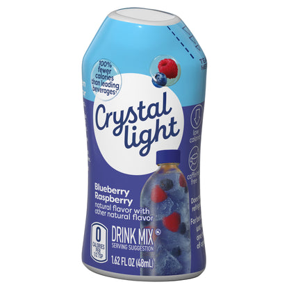 Mezcla líquida para bebida Crystal Light con sabor natural a arándano y frambuesa, botella de 47 gr