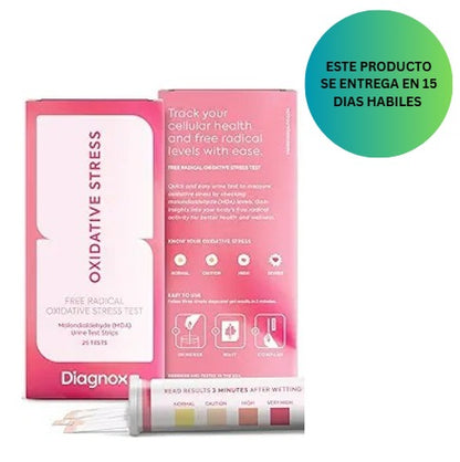 Prueba de estrés oxidativo Diagnox, 25 Unidades