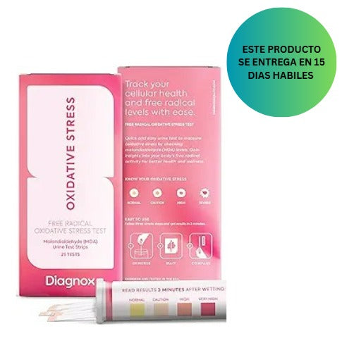 Prueba de estrés oxidativo Diagnox, 25 Unidades