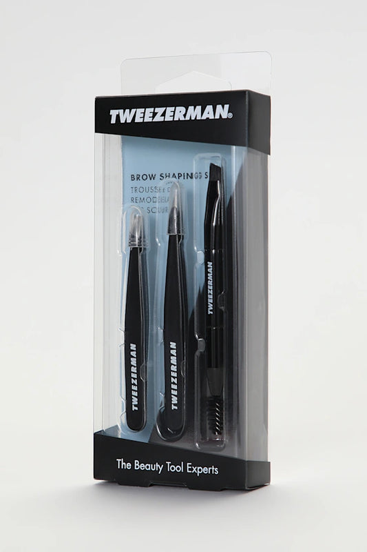 Tweezerman Set de 3 piezas para dar forma a las cejas.