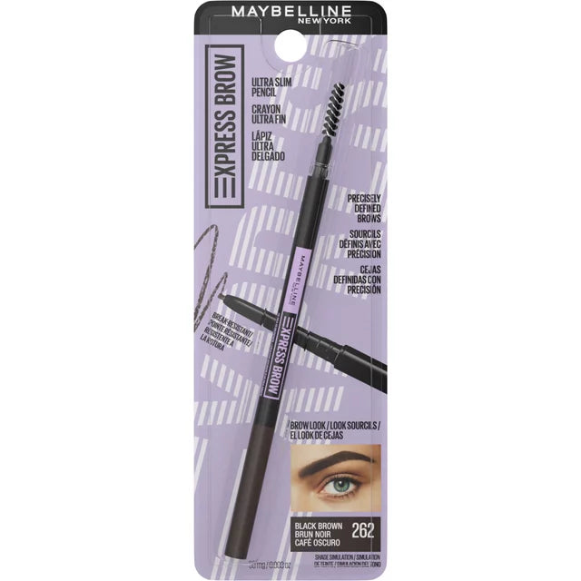 Maybelline Express Brow Ultra Slim Pincel para cejas - 260 Deep Brown