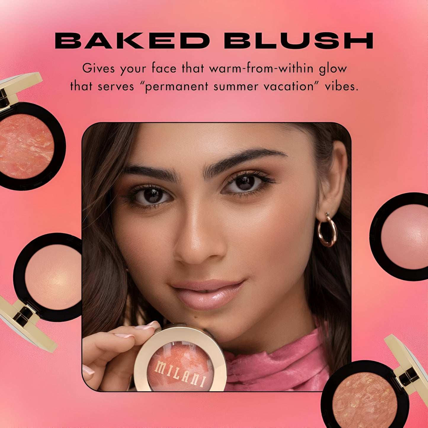 Milani - Baked Blush & Baked Highlighter - Da forma, contorno y resalta tu cara para un acabado brillante o mate