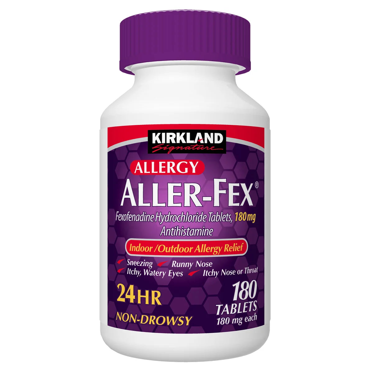 Kirkland Signature Aller-Fex Antihistamine 180 mg., 180 Tabletas