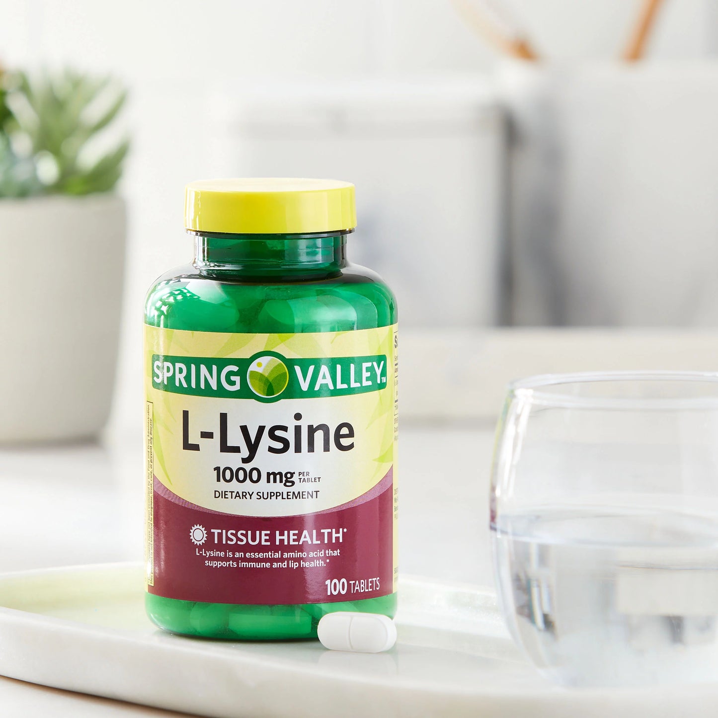 Spring Valley - L-lisina 1000 mg, 100 comprimidos