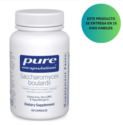 Pure Encapsulations, Saccharomyces Boulardii, para equilibrar la flora intestinal, 60 cápsulas