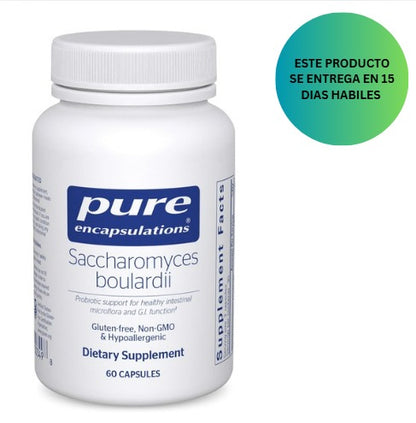 Pure Encapsulations, Saccharomyces Boulardii, para equilibrar la flora intestinal, 60 cápsulas