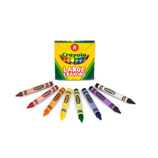 Crayola Crayones Clásicos de Tamaño Grande, Paquete de 8 und