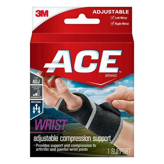 ACE Brand Soporte de Muñeca Estabilizador, Soporte Ajustable, Uso durante Todo el Día