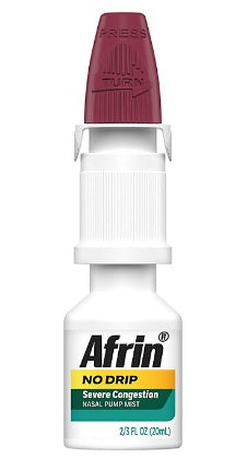 Afrin Alivio nasal en Spray para la congestión severa - sin goteo, 20ml.