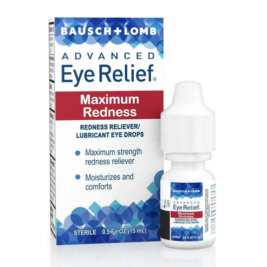 Bausch & Lomb Advanced Eye Relief Maximum Relief, Gotas lubricantes/antienrojecimiento para ojos  15ml