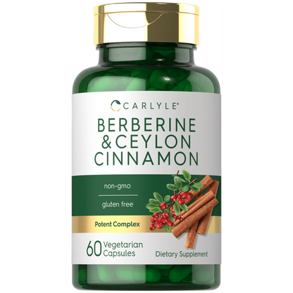 Carlyle Berberina con canela de Ceilán | Complejo de 2000 mg | 60 cápsulas