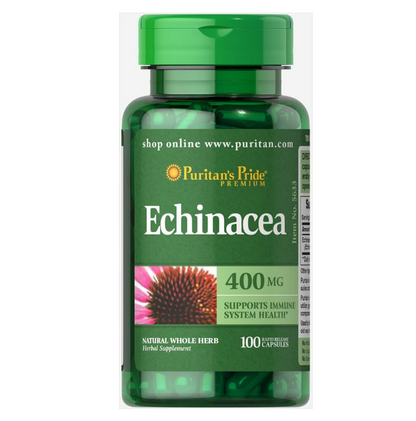 Puritan's Pride- Echinacea 400 mg 100 cápsulas