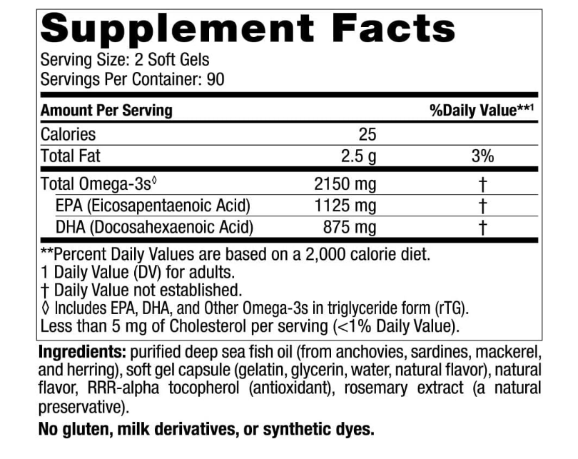 Ultimate Omega 2X 2150mg , 180 capsulas - Nordic Naturals