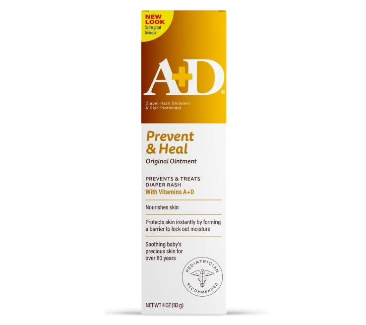 A+D Original Crema  para la dermatitis del pañal, humectante  para la piel del bebe.