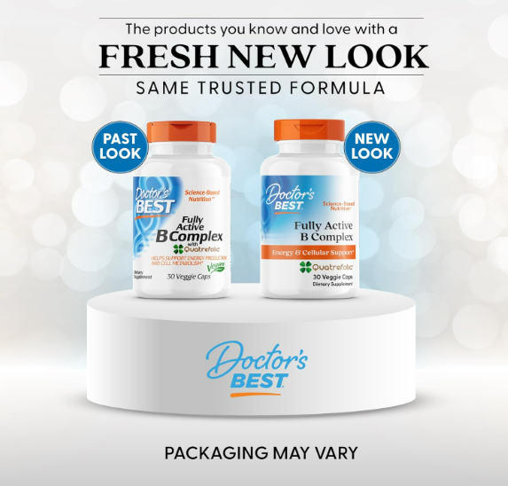 DOCTOR BEST Fully Active B complex con Quatrefolic -  Cápsulas