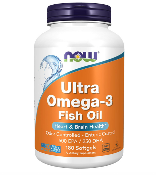 Now - Ultra Omega 3 - Fish Oil  , 180 capsulas