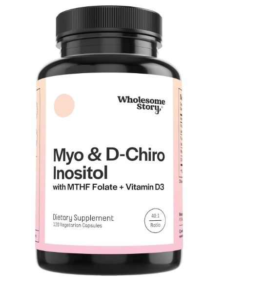 Myo-Inositol & D-Chiro Inositol con MTHF, Folate, Vitamin D, Apoyo a la funcion Ovarica- balance Hormonal- Ovario Poliquistico y Fertilidad Femenina