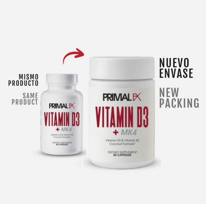 VITAMIN D3 + MK4 PRIMAL FX