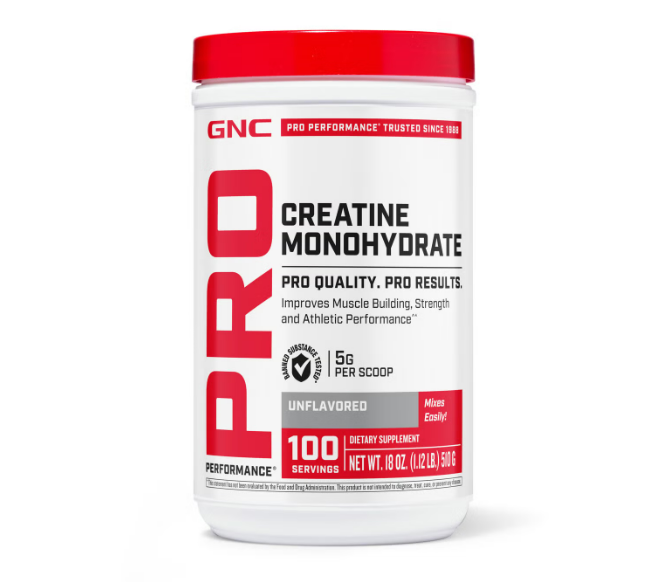 GNC - PRO Creatine Monohydrate sin sabor, 510g
