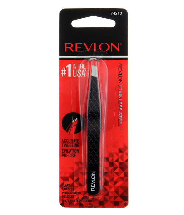 Pinza Revlon Expert, punta inclinada 74210
