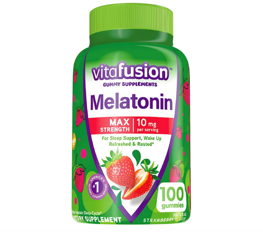 Melatonina max strength 10mg ,100 gummies - Vitafusion