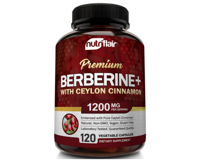 Berberine+ ceylon cinnamon 1200mg Nutriflair , 120 capsulas – Beauty