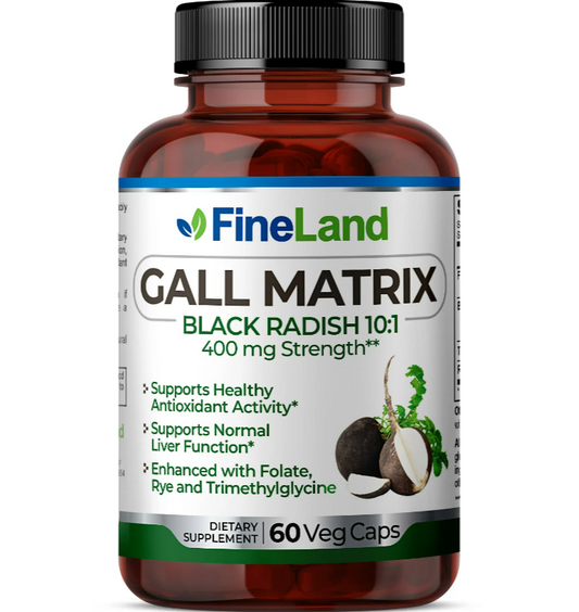 Gall Matrix blac radish 400mg , Fineland - 60 capsulas