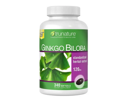 Trunature Ginkgo Biloba, 340 cápsulas blandas