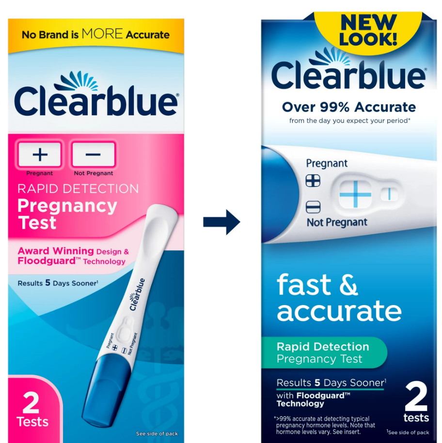 Clearblue Prueba de embarazo con resultados instantáneos, 2 unidades