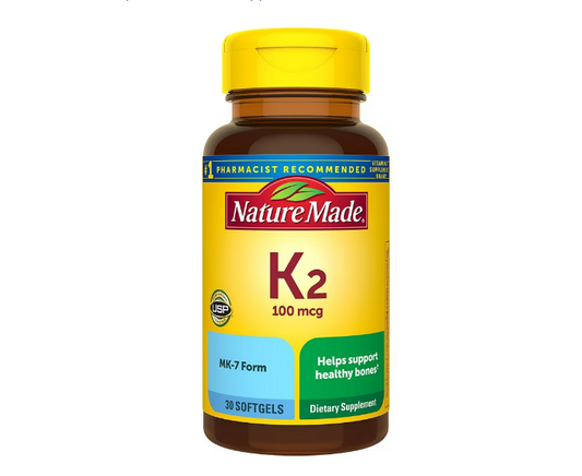 Vitamina K2 100 mcg 30 capsulas - Nature Made