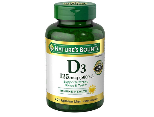 Nature Bounty Vitamina D3 125mcg (5000 iu) 400 capsulas