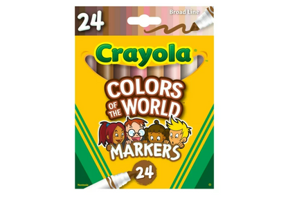 Crayola Colors of the World 24 unidades plumones de punta gruesa