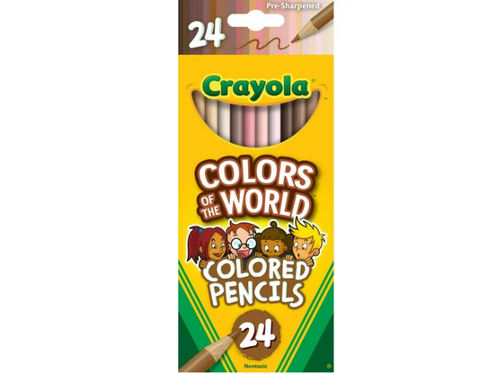 Lápices de colores Crayola Colors of the World , 24 unidades